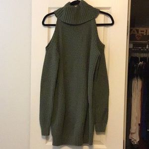 NWT Hollister Green Sweater Dress